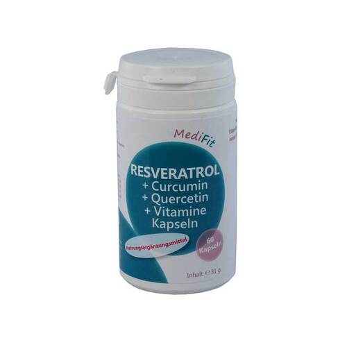 Resveratrol + CURCUMIN+Quercetin+Vitamine Kapseln - 1