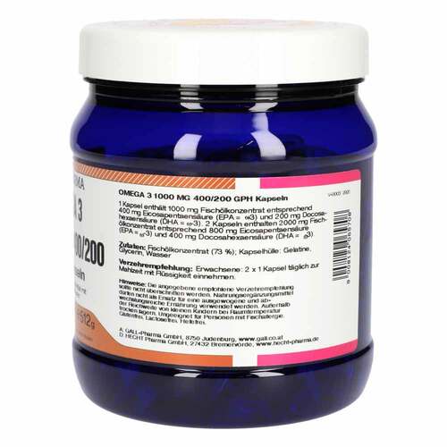 Omega-3 1000 mg 400 / 200 Gph Kapseln - 2