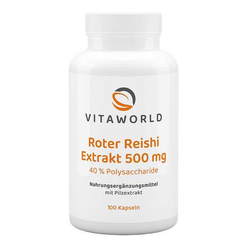 Roter Reishi Extrakt 500 mg 40% Polysacchar.Kapseln  - 1