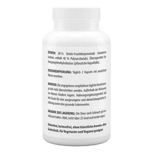 Roter Reishi Extrakt 500 mg 40% Polysacchar.Kapseln  - 3