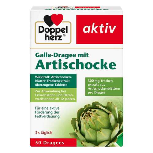 Doppelherz Galle-Dragee mit Artischocke - 1