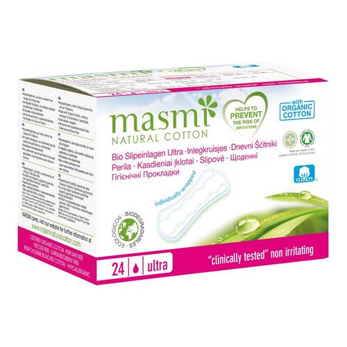 Bio Slipeinlagen ultra 100% Bio-Baumwolle Masmi - 1