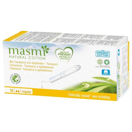 Bio Tampons Classic mit Applikator 100% Bio-Baumwolle Masmi - 1