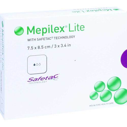 MEPILEX Lite Schaumverband 7,5x8,5 cm steril - 1