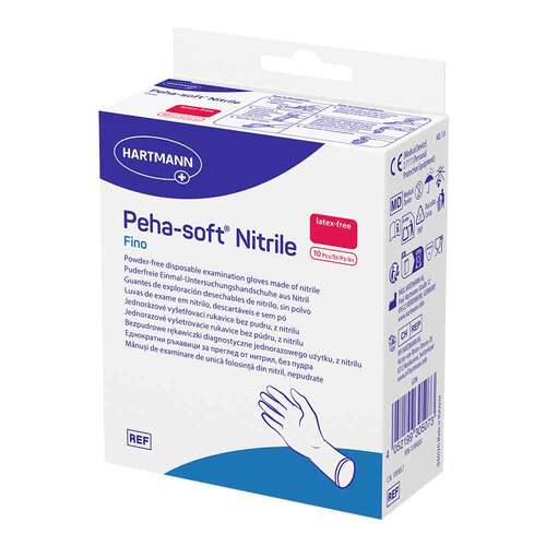 Peha-Soft nitrile fino Untersuchungshandschuhe unsteril pf M - 1