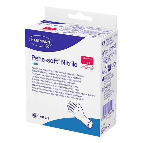 Peha-Soft nitrile fino Untersuchungshandschuhe unsteril pf L - 1