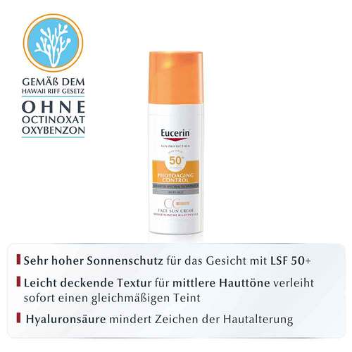 Eucerin Sun CC Creme get&ouml;nt mittel Lsf 50 +  - 2