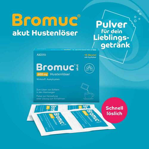 Bromuc akut 600 mg Hustenl&ouml;ser Pulver zur H.e.L.zum Einnehmen  - 2