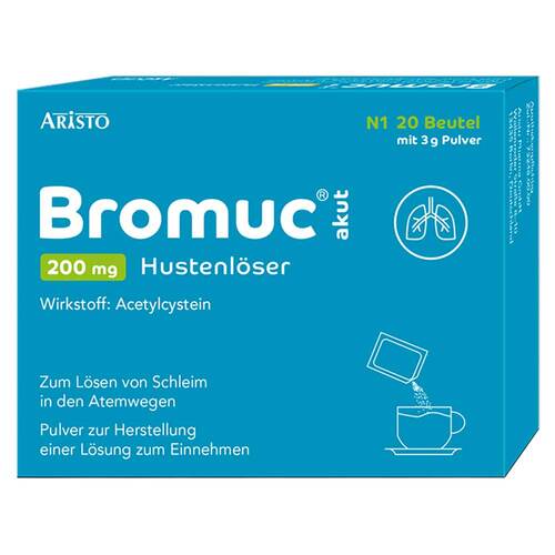 Bromuc akut 200 mg Hustenl&ouml;ser Pulver zur H.e.L.zum Einnehmen  - 1