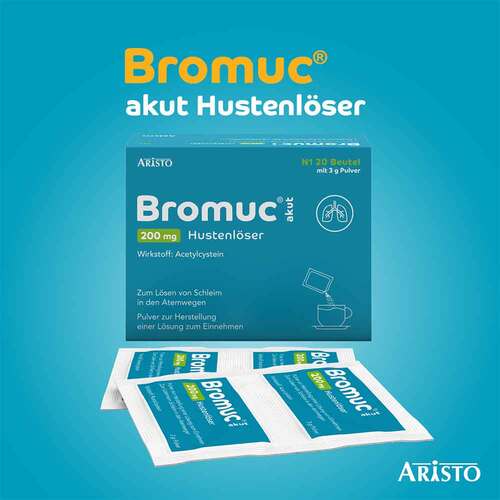 Bromuc akut 200 mg Hustenl&ouml;ser Pulver zur H.e.L.zum Einnehmen  - 2
