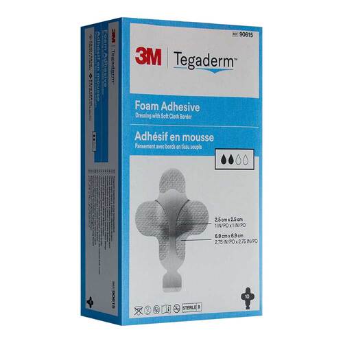 TEGADERM Foam Adhesive 6,9x6,9 cm kreuzf.90615 - 1
