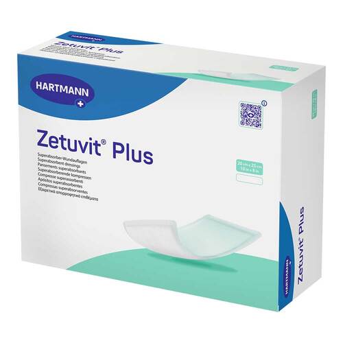 ZETUVIT Plus extrastarke Saugkompr.steril 20x25 cm - 1