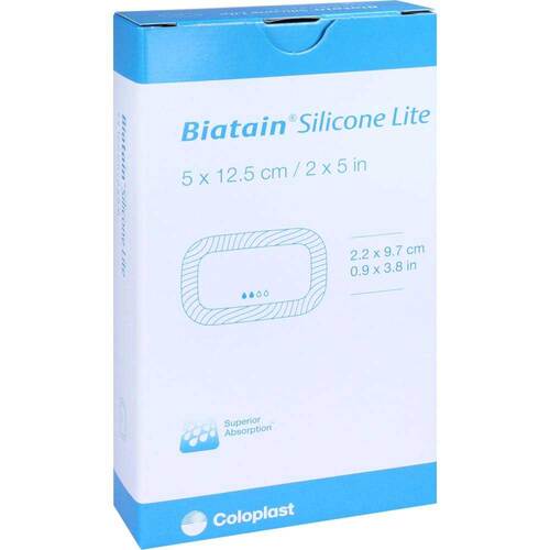 BIATAIN Silicone Lite Schaumverband 5x12,5 cm - 1