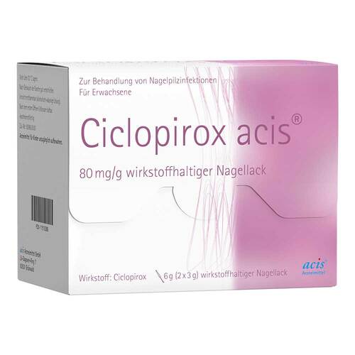 Ciclopirox acis 80 mg / g wirkstoffhalt.Nagellack - 1