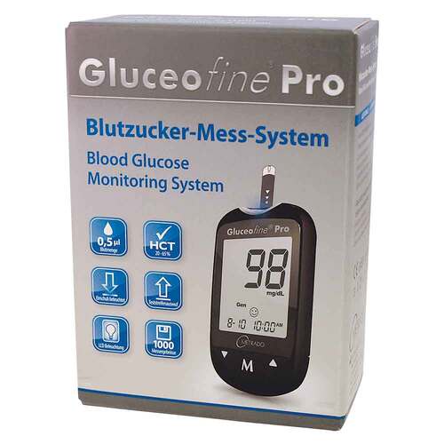 Gluceofine Pro Blutzucker-Mess-System - 1