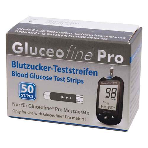 Gluceofine Pro Blutzucker-Teststreifen - 1