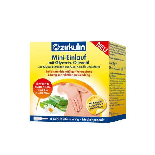 Zirkulin Mini-Einlauf mit Glyzerin Klistiere - 1