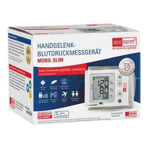 Aponorm Blutdruckmessger&auml;t Mobil Slim Handgelenk - 2