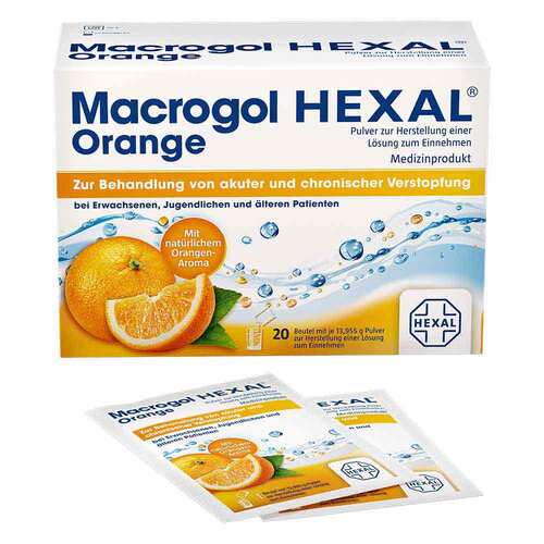 Macrogol Hexal Orange Pulver zur Her.e.L&ouml;sung zum Einnehmen Beutel  - 2