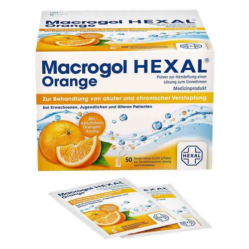 Macrogol Hexal Orange Pulver zur Her.e.L&ouml;sung zum Einnehmen Beutel  - 2