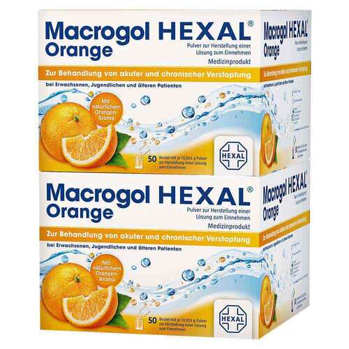 Macrogol Hexal Orange Pulver zur Her.e.L&ouml;sung zum Einnehmen Beutel  - 1
