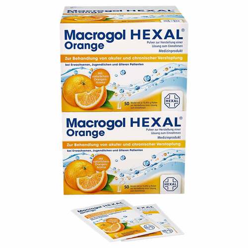 Macrogol Hexal Orange Pulver zur Her.e.L&ouml;sung zum Einnehmen Beutel  - 2