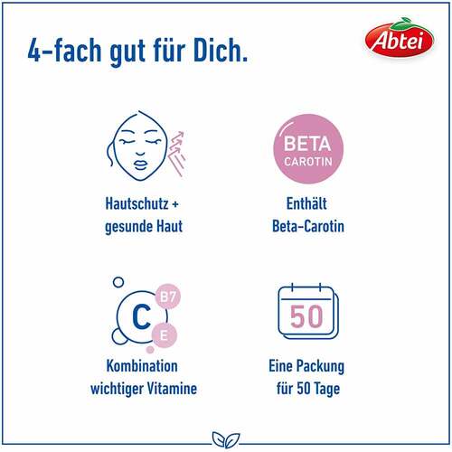 Abtei Beta-Carotin Plus Hautaktive B-Vitamine Kapseln  - 3