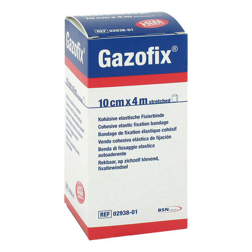 Gazofix Fixierbinde koh&auml;siv 10 cmx4 m - 1
