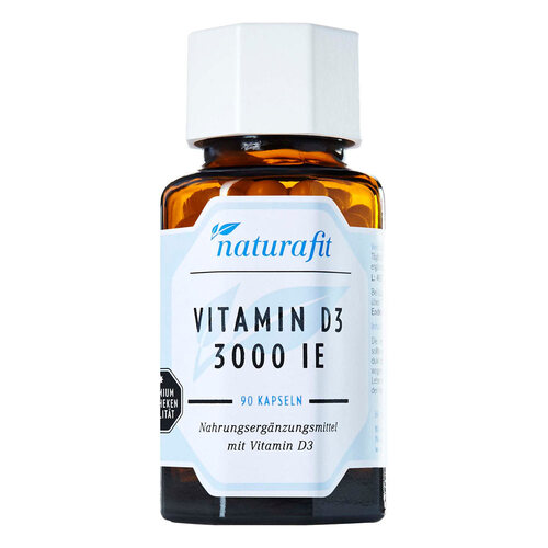 Naturafit Vitamin D3 3000 I.E. Kapseln - 1
