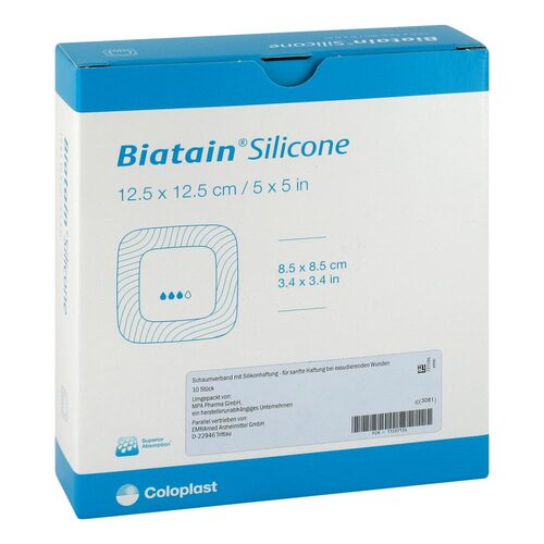 Biatain Silicone Schaumverband 12,5x12,5 cm - 1