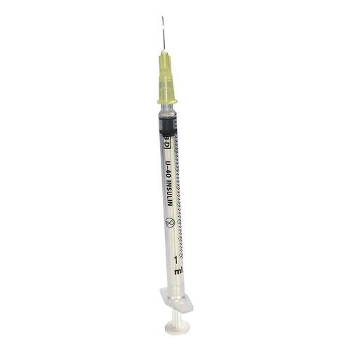 BD Plastipak Insulinasenspray 1 ml U40 mit Kan&uuml;le30 G 1 / 2 - 1