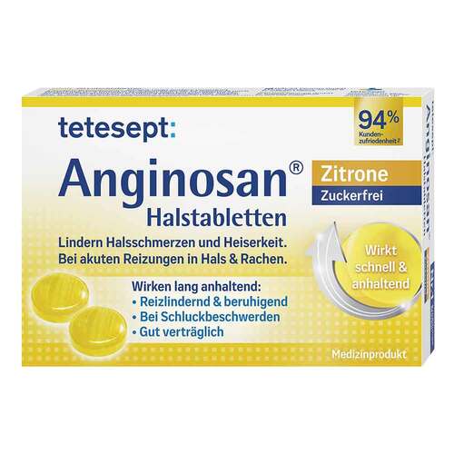 Tetesept Anginosan Halstabletten zuckerfrei Zitro. - 1