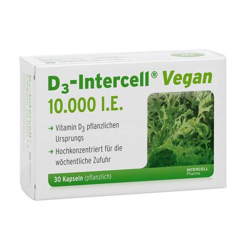 D3-INTERCELL vegan 10.000 I.E. Kapseln - 1