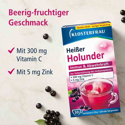 Klosterfrau Broncholind hei&szlig;er Holunder Granulat - 3