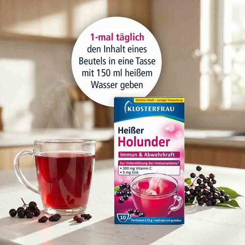 Klosterfrau Broncholind hei&szlig;er Holunder Granulat - 4