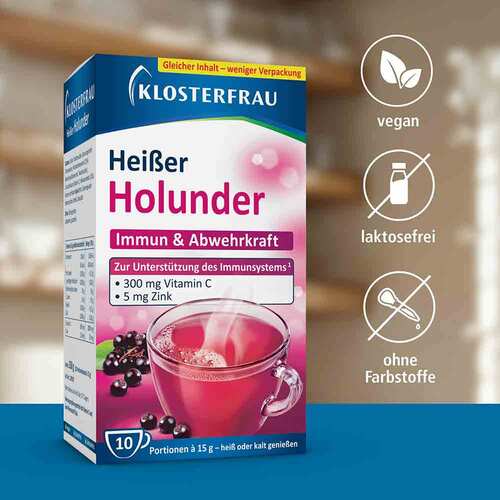 Klosterfrau Broncholind hei&szlig;er Holunder Granulat - 5