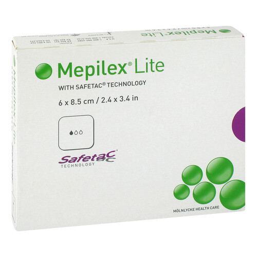 MEPILEX Lite Schaumverband 6x8,5 cm steril - 1