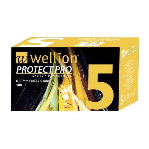 WELLION PROTECT PRO Sicherh.Pen-Nadeln 30 G 5 mm - 1