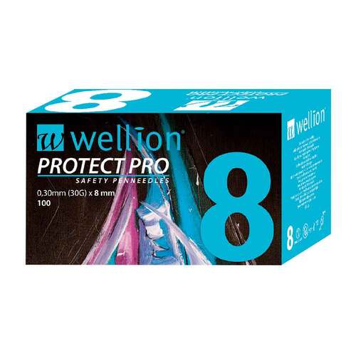 WELLION PROTECT PRO Sicherh.Pen-Nadeln 30 G 8 mm - 1
