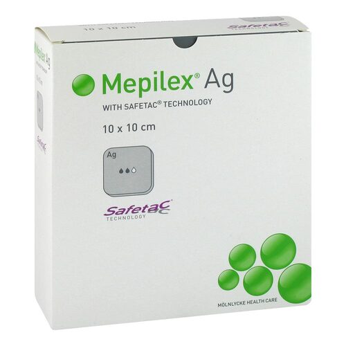 MEPILEX Ag Schaumverband 10x10 cm steril - 1