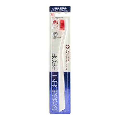 Swissdent Profi Colours Zahnb.soft-med.wei&szlig; / rot - 1