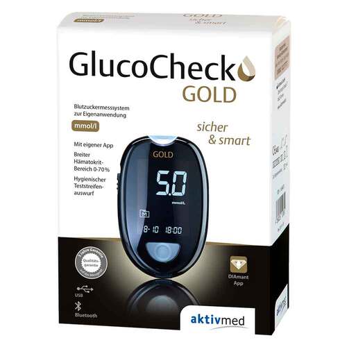 Glucocheck Gold Blutzuckermessger&auml;t Set mmol / l - 1