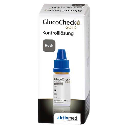 GLUCOCHECK GOLD Kontrolll&ouml;sung hoch - 1