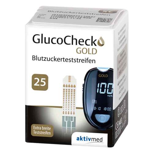 GLUCOCHECK GOLD Blutzuckerteststreifen - 1