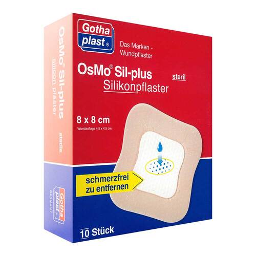 OSMO SIL-plus Silikonpflaster 8x8 cm steril - 1