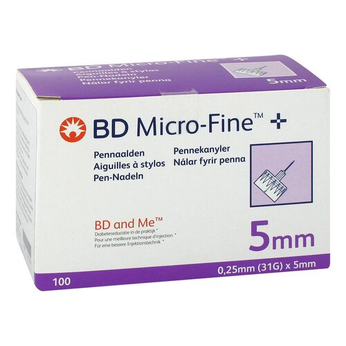 BD Micro-Fine + 5 Pen-Nadeln 0,25x5 mm - 1
