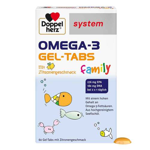 Doppelherz Omega-3 Gel-Tabs family system - 1