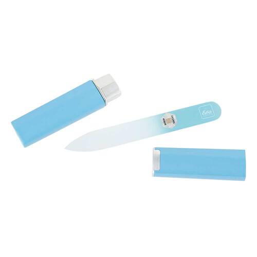 GLASFEILE blau 9 cm K&ouml;cher blau - 1