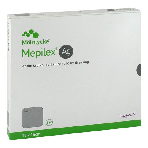 MEPILEX Ag Schaumverband 15x15 cm steril - 1