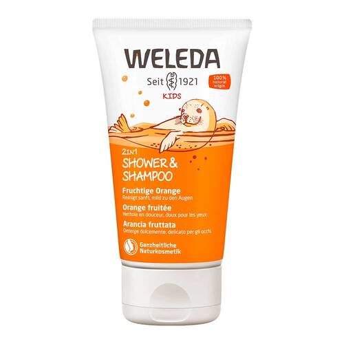 Weleda Kids 2in1 Shower &amp; Shampoo fruchtige Orange - 1